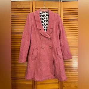 Cute pink pea coat size 6